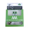 Rechargeable Li-ion USB-C batteries AAA 400mAh, 2pcs with 2in1 Type-C cable