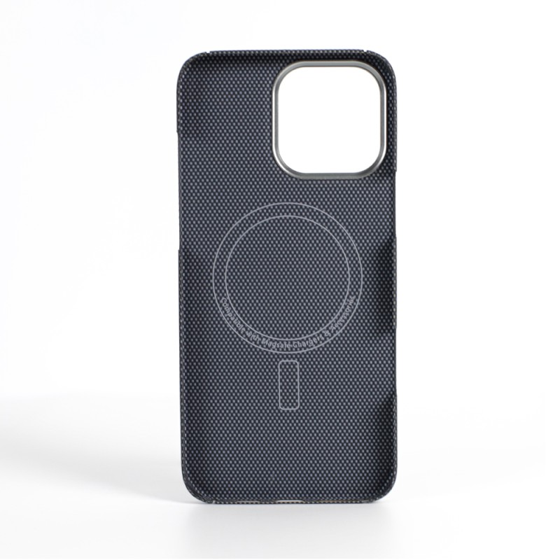 VANTA Case Carbon Ring Plain 600D Magsafe for  iPhone 16, Plain White