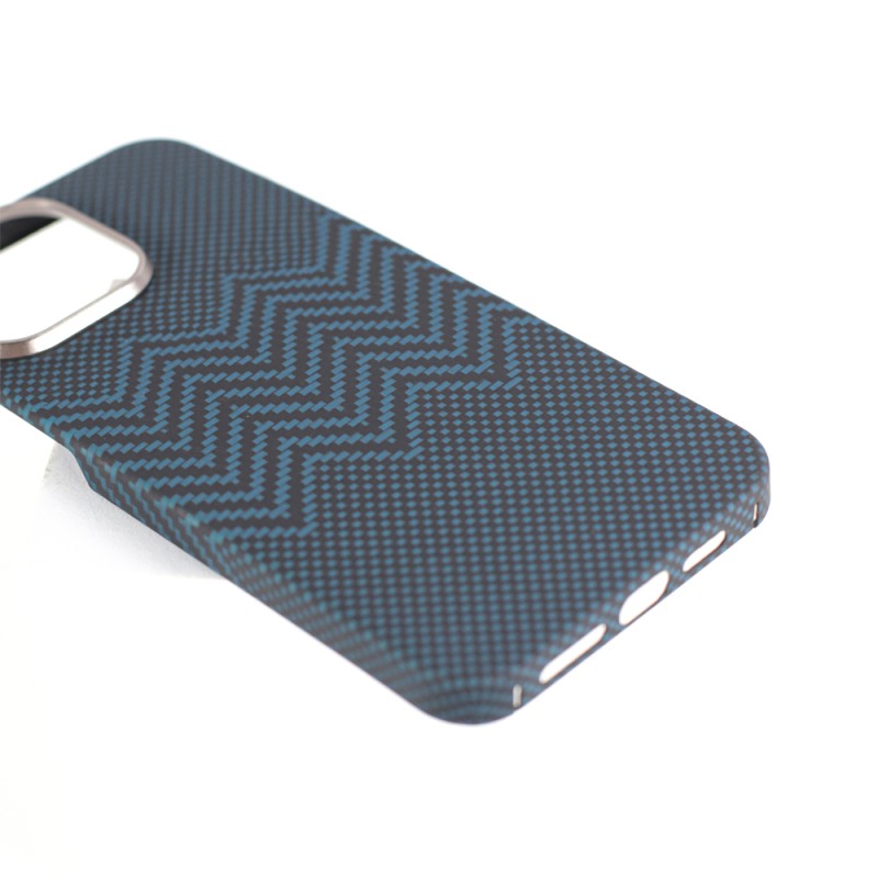 VANTA Case Carbon Ring Weaving M Magsafe for  iPhone 16, M-Blue