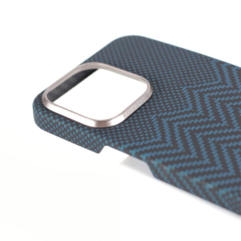 VANTA Case Carbon Ring Weaving M Magsafe for  iPhone 16, M-Blue