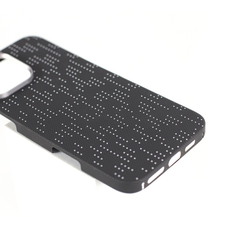 VANTA Case Carbon Silkscreen Fleck Magsafe for iPhone 16 Plus, Galaxy White