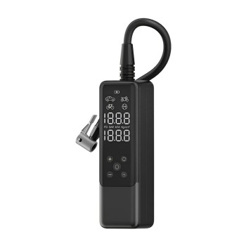 Yesido Air Pump Multifunction 20 Cylinders, 3 Mins from 2.0 to 2.5 Bar 12-24V Plug and Play Universal Cigarette Lighter Socket,VC05, Black 