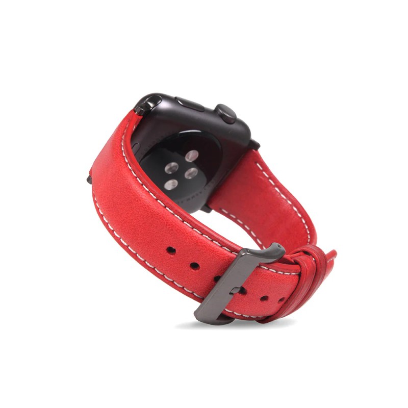 VPG Leader Series Real Leather iWatch Strap 38/40/41mm Red