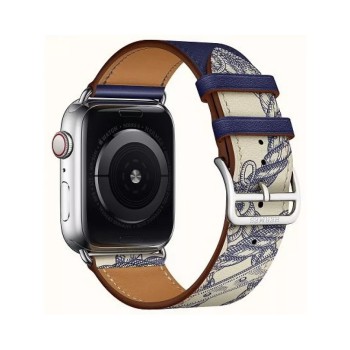 VPG Rhea Series Real Leather iWatch Strap 38/40/41mm Blue 