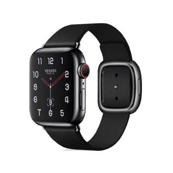 VPG Tethys Series Real Leather iWatch Strap 38/40/41mm Black