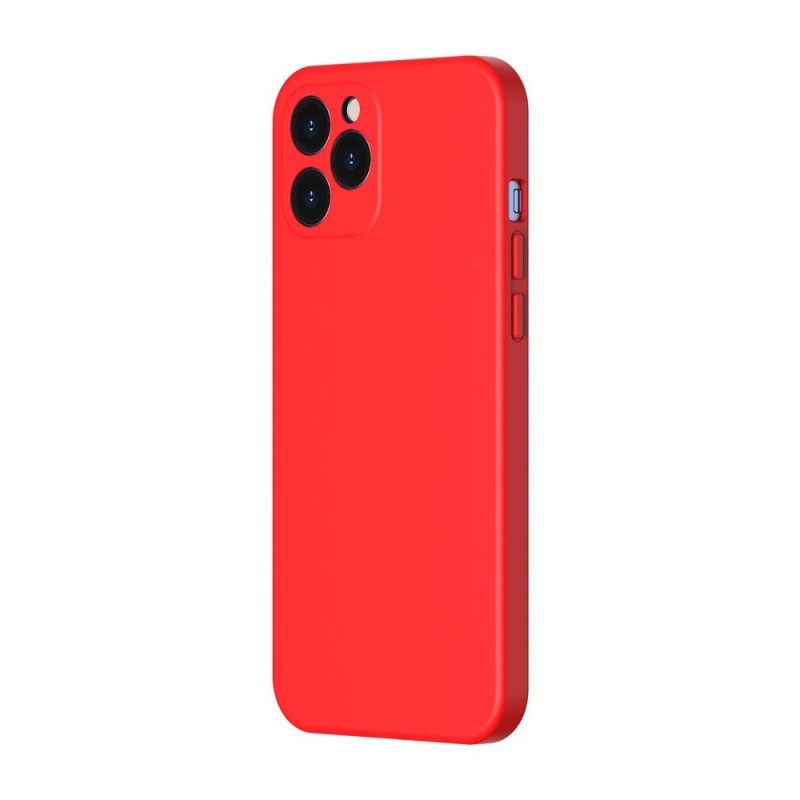 Baseus Case Liquid Silicone Gel Protective iPhone 12 Pro, Red