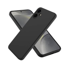 WOO Case Liquid Silicone Samsung A06, Black