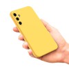 WOO Case Liquid Silicone Samsung A15 4G, Yellow