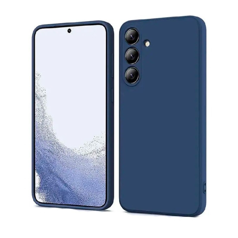 WOO Case Liquid Silicone Samsung A55 5G, Blue