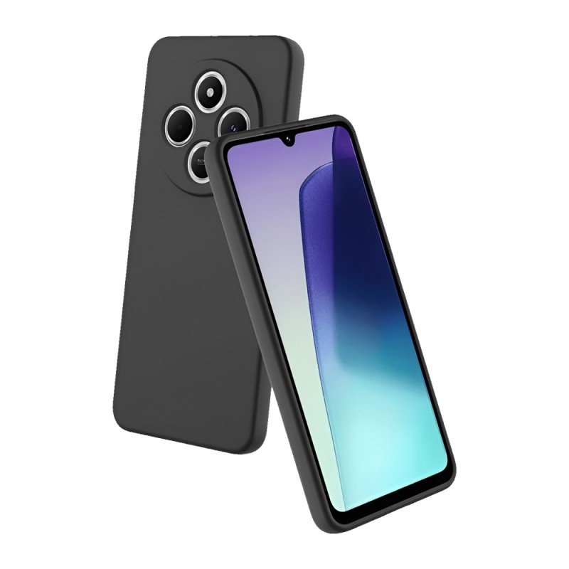 WOO Case Liquid Silicone Redmi 14C, Black WOO Case Liquid Silicone Redmi 14C, Black