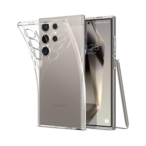 WOO Case Soft TPU Samsung Galaxy S24 Ultra, Clear
