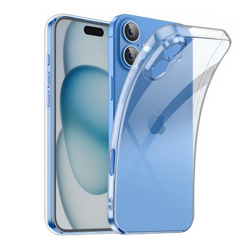 WOO Case Soft TPU iPhone 16 Plus, Clear