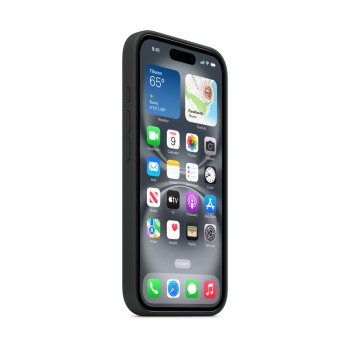 WOO Case Liquid Silicone iPhone 16, Black