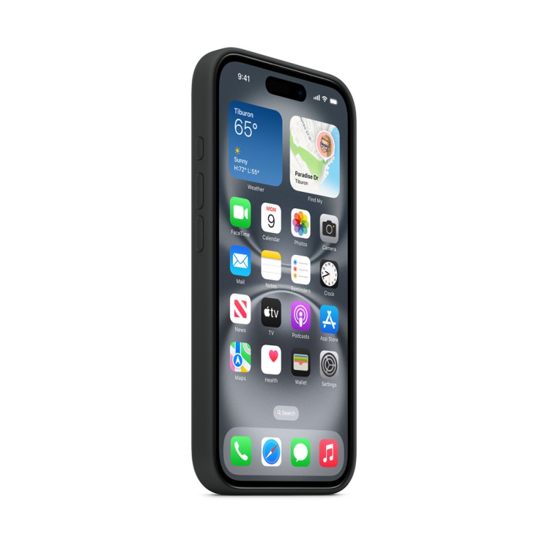 WOO Case Liquid Silicone iPhone 16, Black