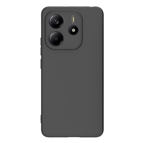 WOO Case Liquid Silicone Xiaomi Redmi Note 14 4G, Black 163.3 x 76.6 x 8.2 mm 