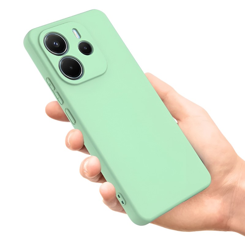 WOO Case Liquid Silicone Xiaomi Redmi Note 14 5G, Green