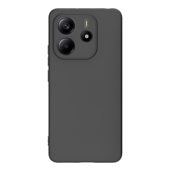 WOO Case Liquid Silicone Xiaomi Redmi Note 14 Pro 4G, Black