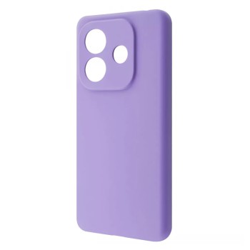WOO Case Liquid Silicone Xiaomi Redmi Note 14 5G, Purple