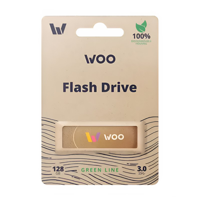 WOO USB Drive 3.0 Green Line 128GB