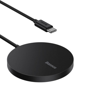 Baseus Wireless Charger Simple Mini Magnetic Type-C 15W Q1 (MagSafe for iPhone), Black