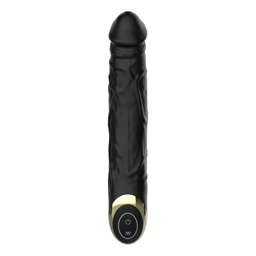 WINYI Terry Soft Dildo Vibrator IPX5 12 Mode Vibration, Black