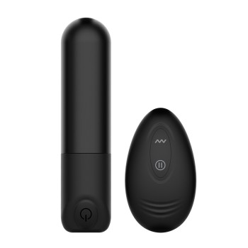 WINYI Rick Bullet Vibrator+Remote Control IPX6 10 Mode Vibration, Black