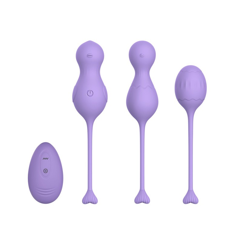WINYI Heidi Kegel Ball Set 3in1 IPX6 10 Mode Vibration, Lilac