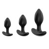 WINYI Mark Buttplug Set 3in1+Remote Control IPX6 7 Mode Vibration, Black