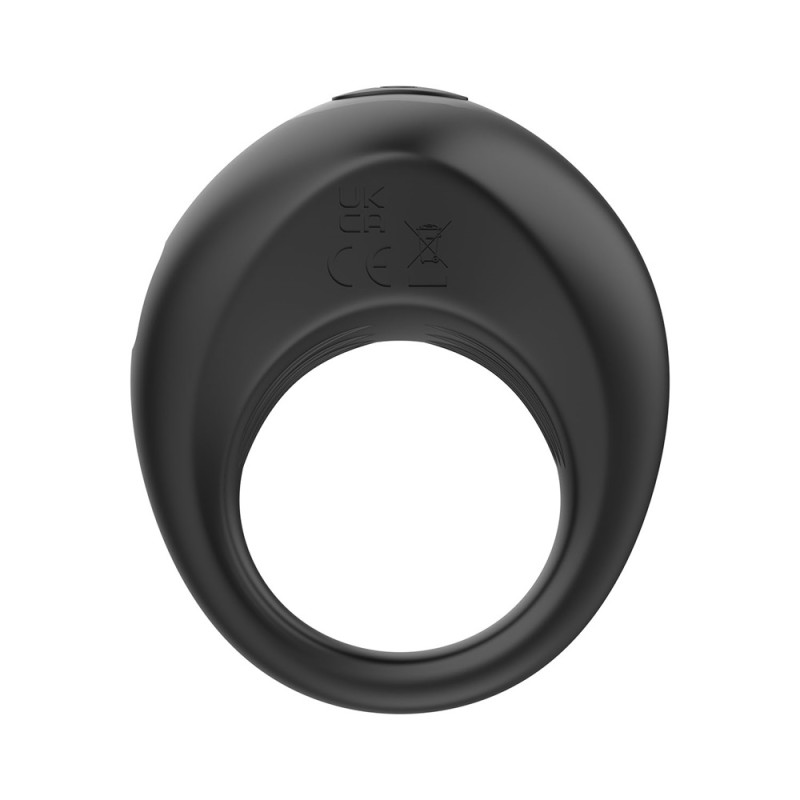 WINYI Alan Cock Rings+Remote Control IPX6 10 Mode Vibration, Black