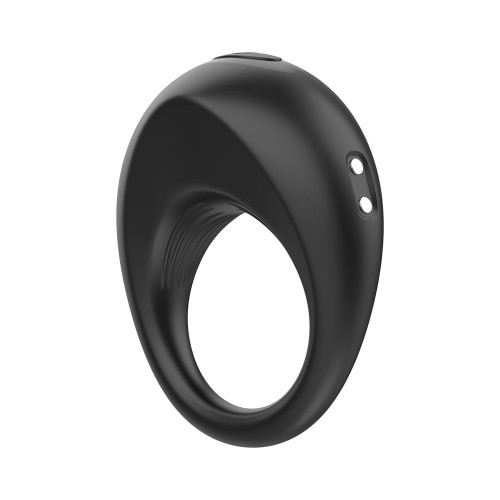 WINYI Alan Cock Rings+Remote Control IPX6 10 Mode Vibration, Black