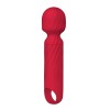 WINYI Ladiya Mini Wand Dildo Vibrator IPX6 12 Mode Vibration, Red