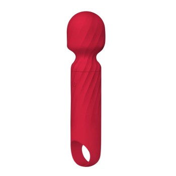 WINYI Ladiya Mini Wand Dildo Vibrator IPX6 12 Mode Vibration, Red