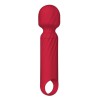 WINYI Ladiya Mini Wand Dildo Vibrator IPX6 12 Mode Vibration, Red