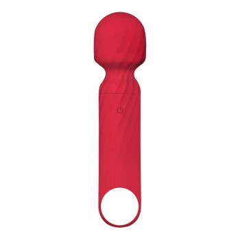 WINYI Ladiya Mini Wand Dildo Vibrator IPX6 12 Mode Vibration, Red