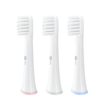 Infly Brush Head P60 3 Pack, Pink/Blue/Grey