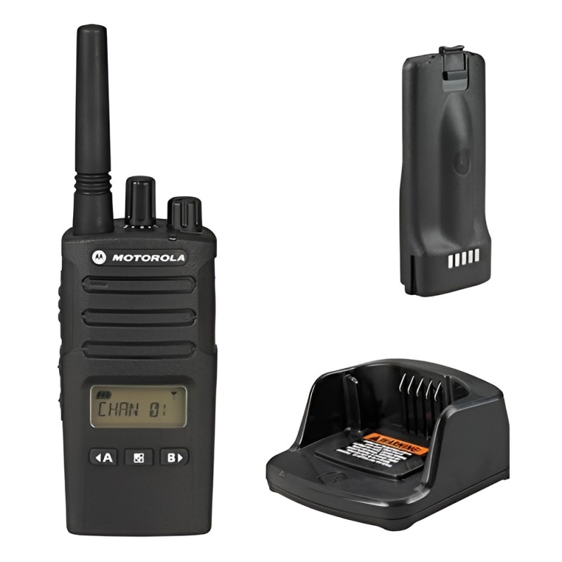 Motorola Walkie-Talkie TalkAbout XT460, IP55, 8 Channels (16-position channel), 9km, Black
