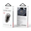 Yesido Car Charger Dual Port 1*USB-A+1*Type-C 30W 2.4A, Black