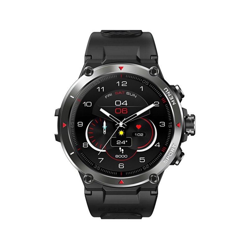Zeblaze Smart Watch Stratos 2, GPS, AMOLED Display, 5 ATM(50M), Meteorite Black