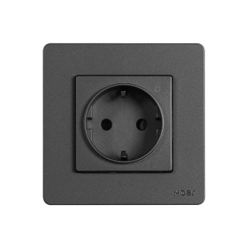 Moes Zigbee Star Ring Smart Socket with Power Monitoring 16A, Grey
