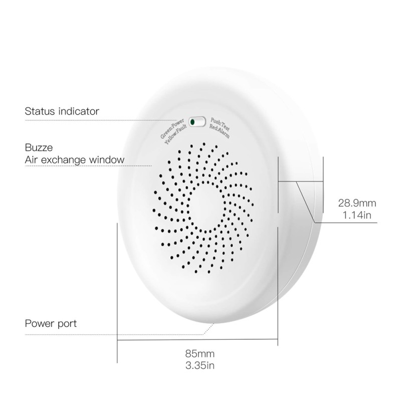 Moes ZigBee Smart Gas Leakage Detector Combustible Sensor
