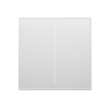 Moes Zigbee Star Feather Smart Push Button Switch 2 Gang (Neutral Wire), White