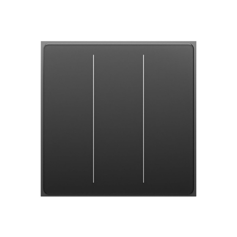 Moes Zigbee Star Feather Smart Push Button Switch 3 Gang (Neutral Wire), Grey