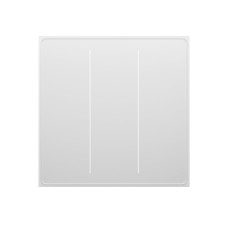 Moes Zigbee Star Feather Smart Push Button Switch 3 Gang (Neutral Wire), White