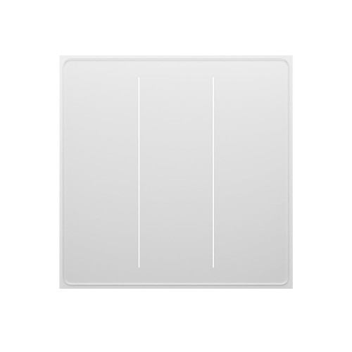 Moes Zigbee Star Feather Smart Push Button Switch 3 Gang (Neutral Wire), White