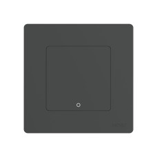 Moes Zigbee Star Ring Smart Push Button Switch 1 Gang (Neutral Optional), Grey