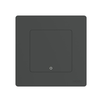 Moes Zigbee Star Ring Smart Push Button Switch 1 Gang (Neutral Optional), Grey