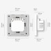 Moes Zigbee Star Ring Smart Push Button Switch 3 Gang (Neutral Optional), White
