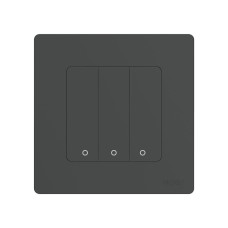 Moes Zigbee Star Ring Smart Push Button Swicth 3 Gang CR2032, Grey