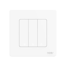 Moes Zigbee Star Ring Smart Push Button Swicth 3 Gang CR2032, white