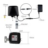Moes Zigbee Smart Water and Gas Valve with Eu Power Adapter, black